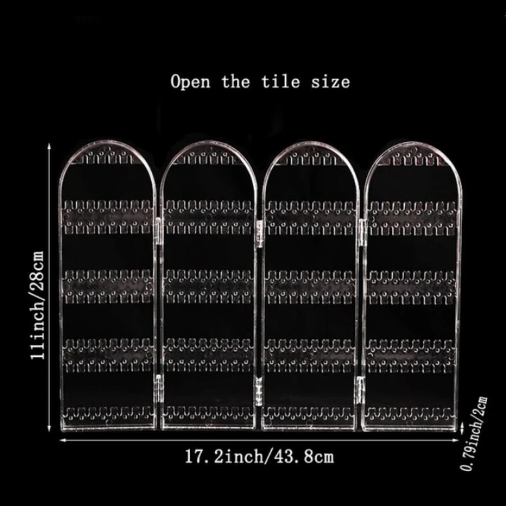 NEW Earrings Organiser Display Rack Transparent - Picture 3 of 3